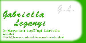 gabriella leganyi business card